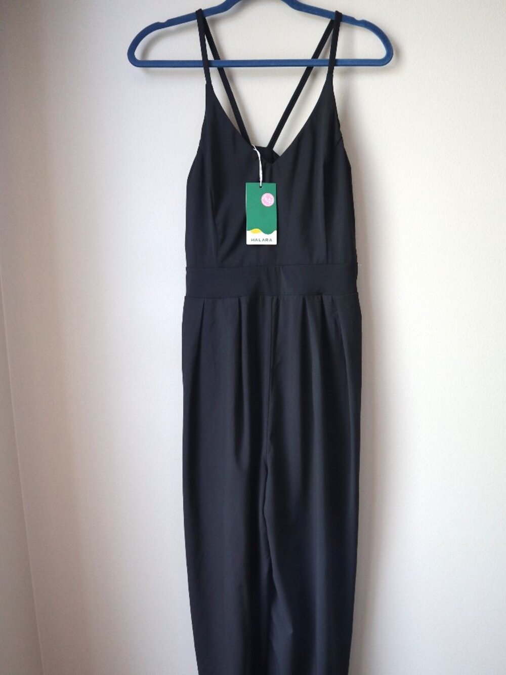 NWT Halara Jumpsuit (Wide Leg, Romper, Workout, Athleisure, Spaghetti Strap)